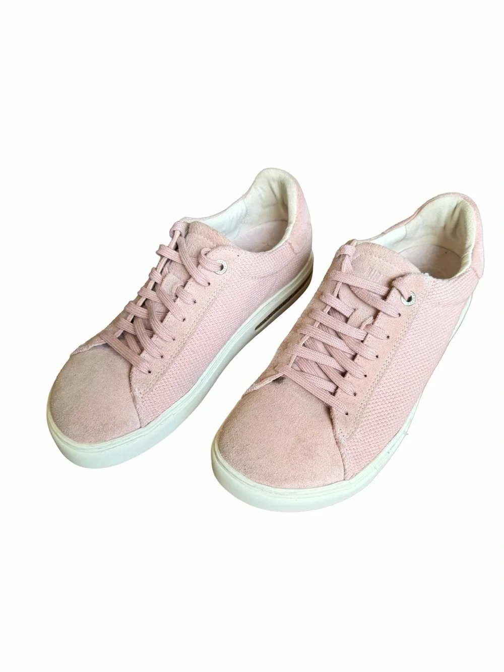 Birkenstock Bend Low Canvas Suede Sneakers Soft Pink EU 39 US 8-8.5